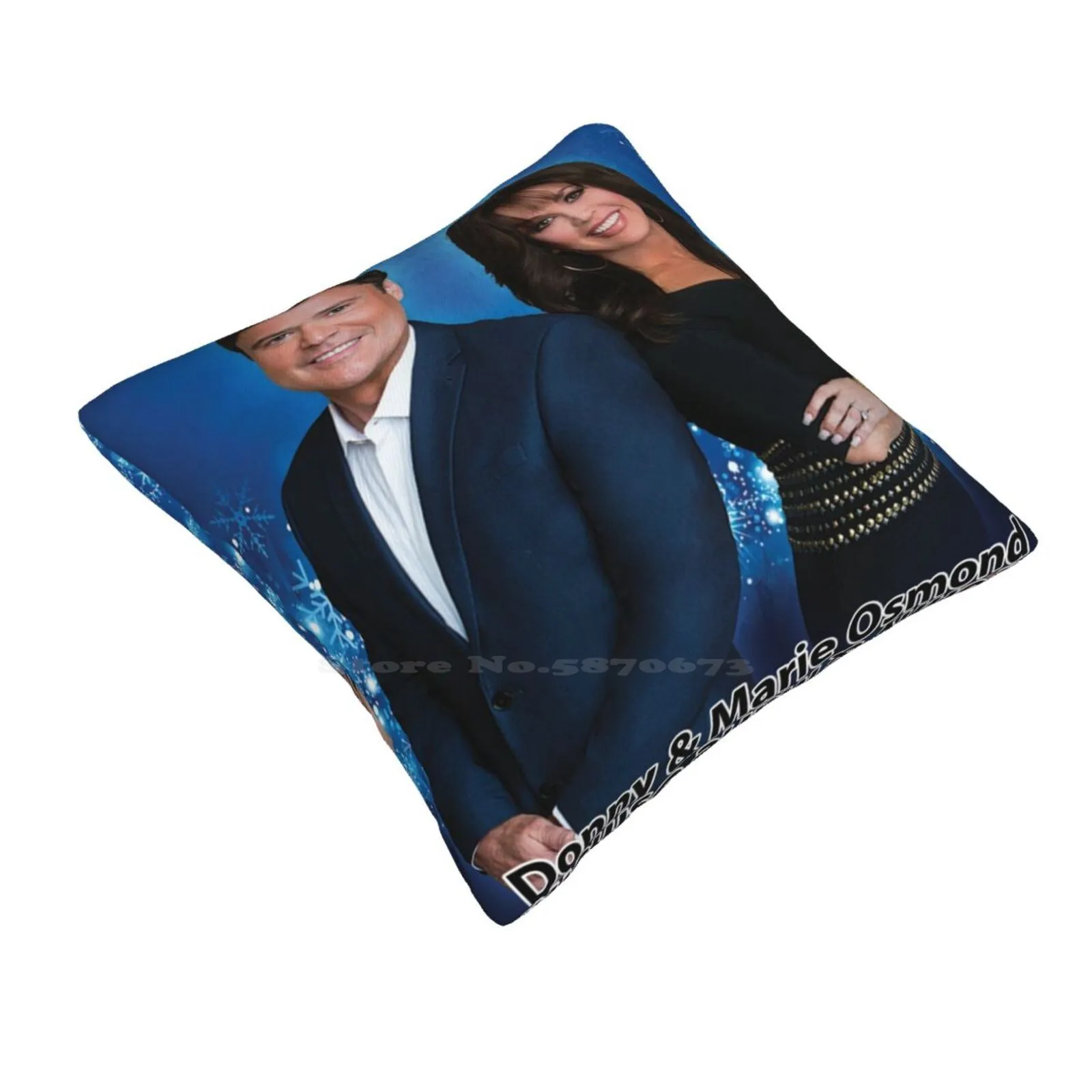 Donny And Marie Osmond Christmas Tour 2016 / 2017 Throw Cushion Pillow Cover Donny And Marie Osmond Christmas Tour 2016 2017