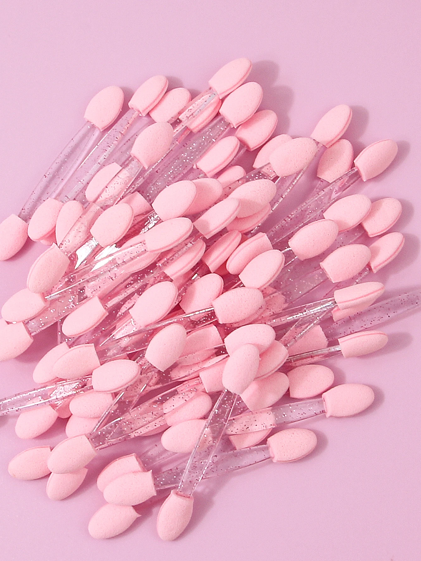 50pcs Disposable Eye shadow Brush Makeup Dual Sided Sponge Nylon Set Eye Shadow Brushes For Cosmetic Applicator Makeup Tools