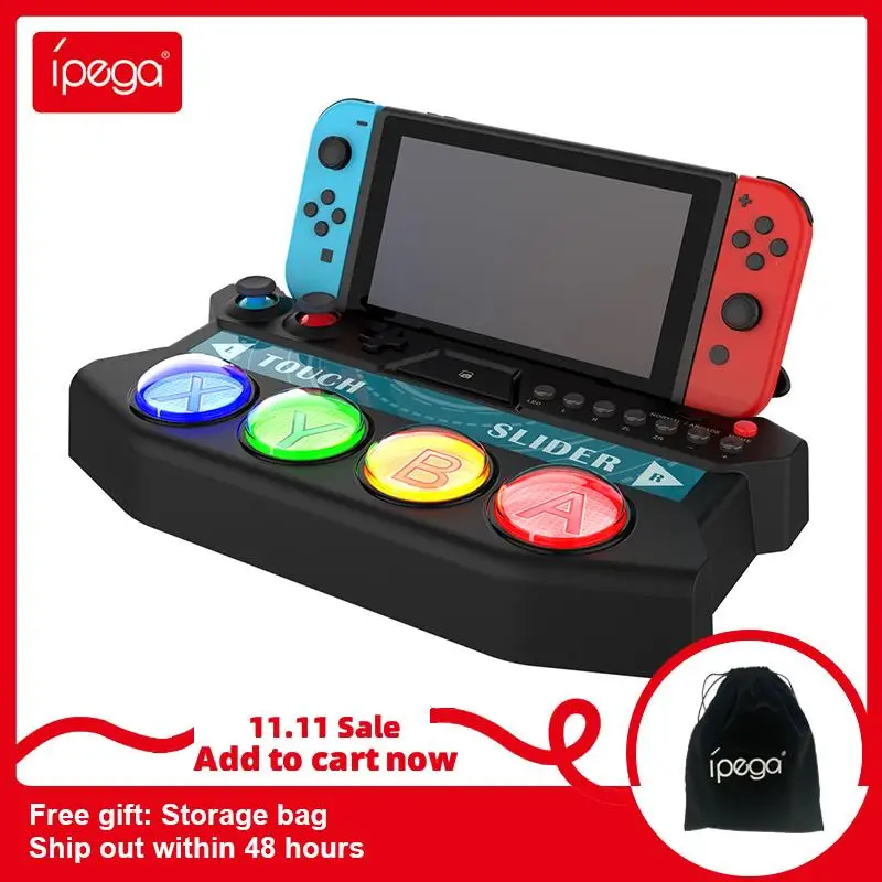 New Ipega PG-SW056 Game Controller for Nintendo Switch / Lite with Touch Bar LED Light for Game Hatsune Miku Project DIVA