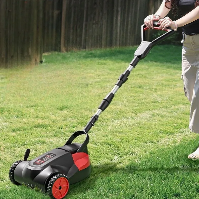 Portable Electric Lawn Mower Adjustable Quick Efficient Grass Trimming Lawn Mower Lightweight Foldable Garden Power Tools