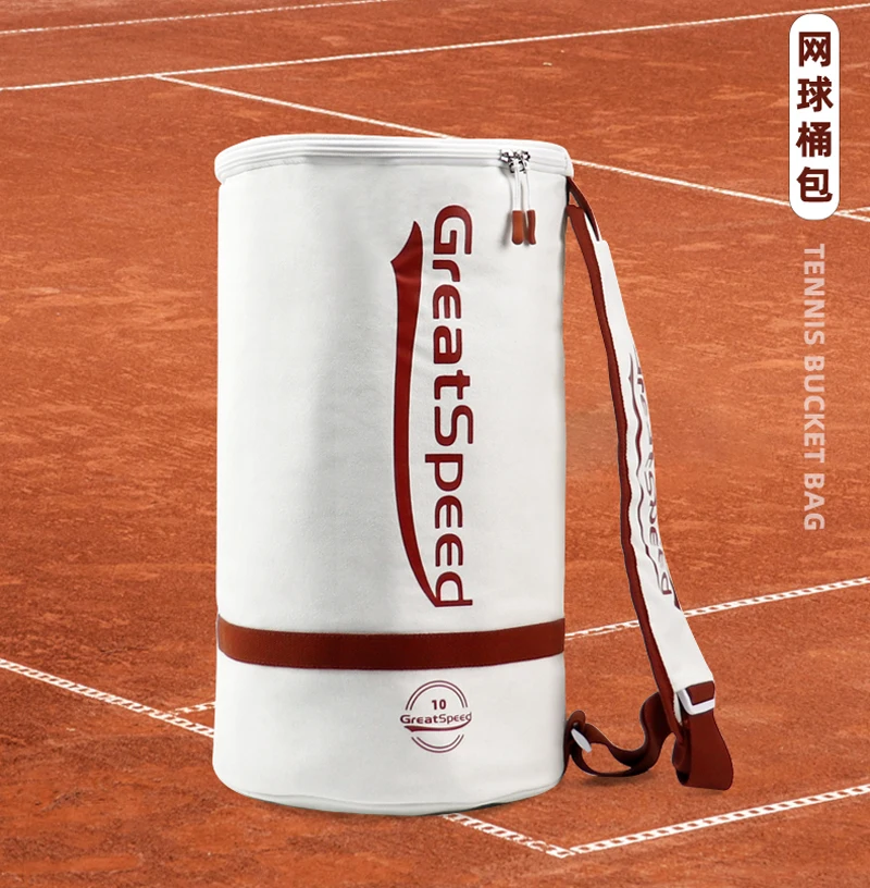2025 Tennis Bucket Bag Can Holds 100pcs Tennis Balls Tube Bag Professional Court Tennis Bucket Shoulder Bags Insulation Layers