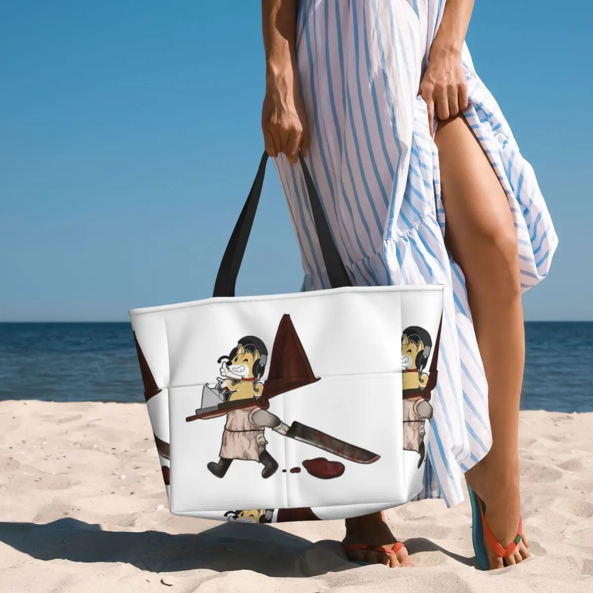 

Silent Hill 2 True Ending Beach Tote Bag Sport Gym Yoga Duffle Large Tote Bag Women Travel Bag Fitness bag