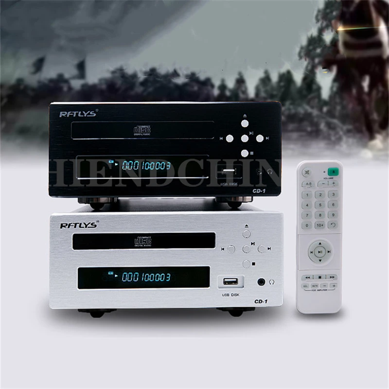 Rftlys CD1 fever CD player with U disk headphone balanced output port CD turntable desktop CD hard disk player