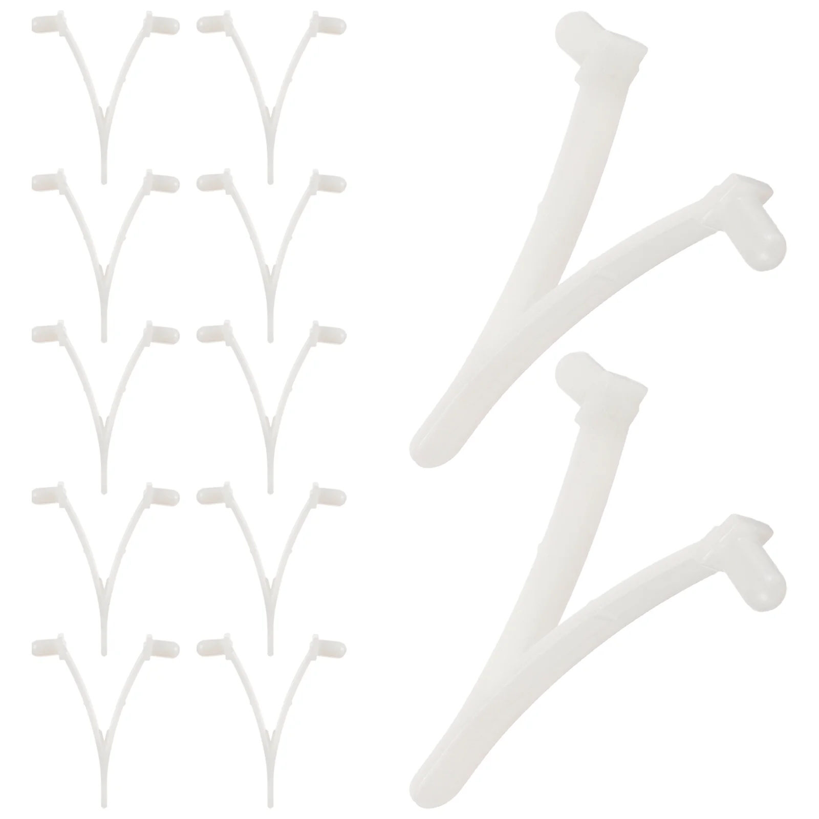

12 Pcs Pool Pole Net Clips Attachments Brush Swimming for Plastic Skimmer