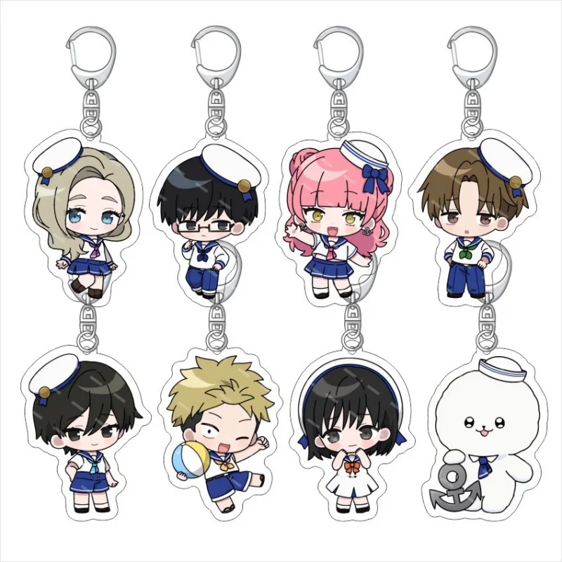 You And I Are Polar Opposites Anime Vivid Printed Acrylic Keychain Miyu Suzuyi Cute Chibi Anime Merch Collectible Gift 6CM