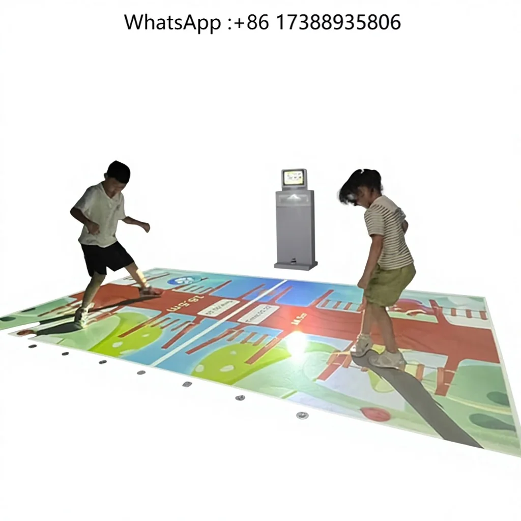 AR Sport System Mobile Interactive Floor Projection Touch Screen Android 1080p LCD Display Advertising Equipment