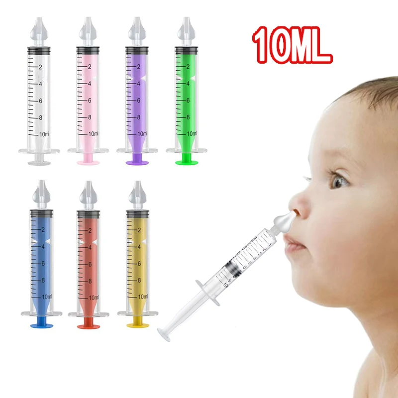 1Pcs Needle Tube Baby Nasal Aspirator Syringe Baby Nose Cleaner Infant Rhinitis Nasal Washer Children Nose Washing Tool for Kids