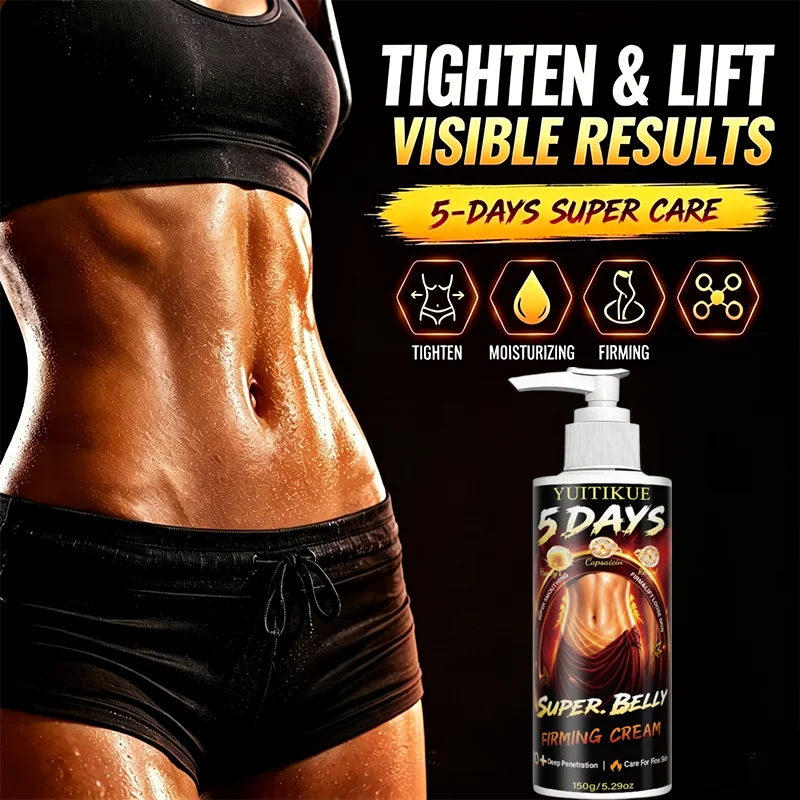 YUITIKUE 150g Belly Firming Skin Cream Capsaicin Honey Deep Penetration Lift Smooth Loose Body Skin Daily Abdomen Care Lotion