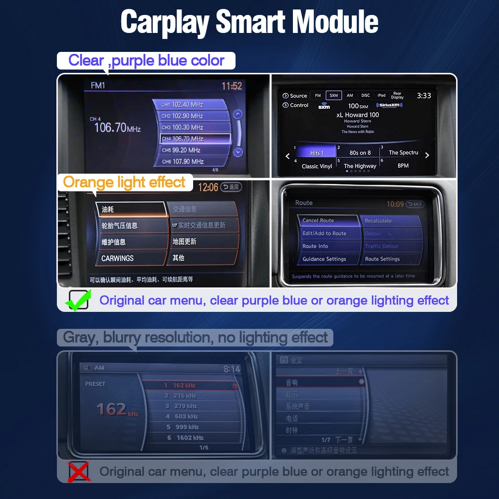AUTOTOP Draadloze CarPlay Module voor Nissan Pathfinder Patrol GTR Quest Infiniti QX50 QX60 QX70 G35 G37 Android Auto GPS BT Module