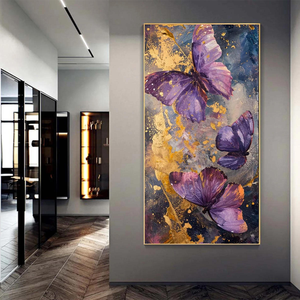 Purple Butterfly 5D DIY Diamond Painting Nordic Abstract Art 2024 New Arrivals Diamond Mosaic Embroidery Large Size Home Decor