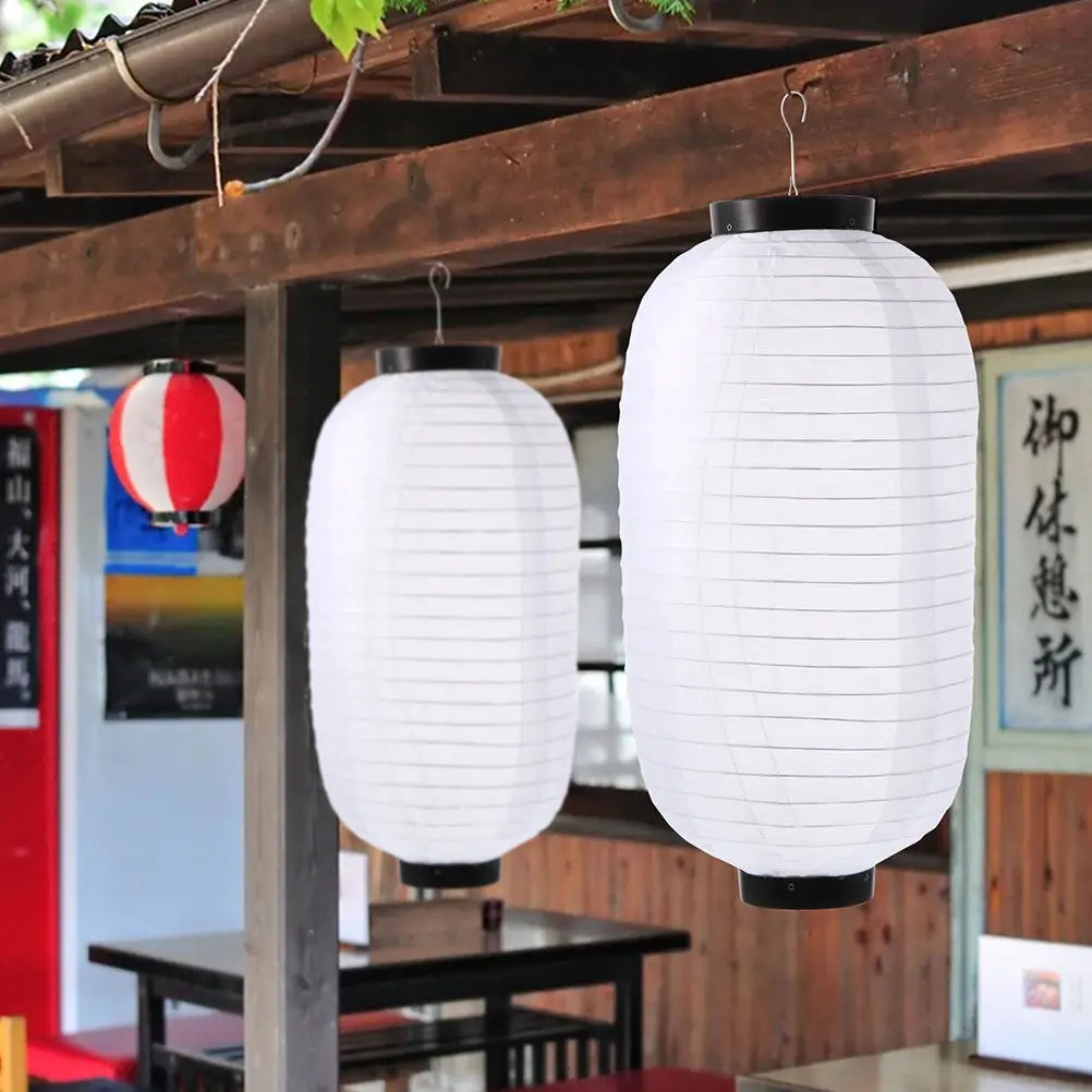 Waterproof Silk Japanese Style Lanterns Decorative Outdoor Hanging Lights Festival Party Lantern Ornaments Restaurant Izakaya