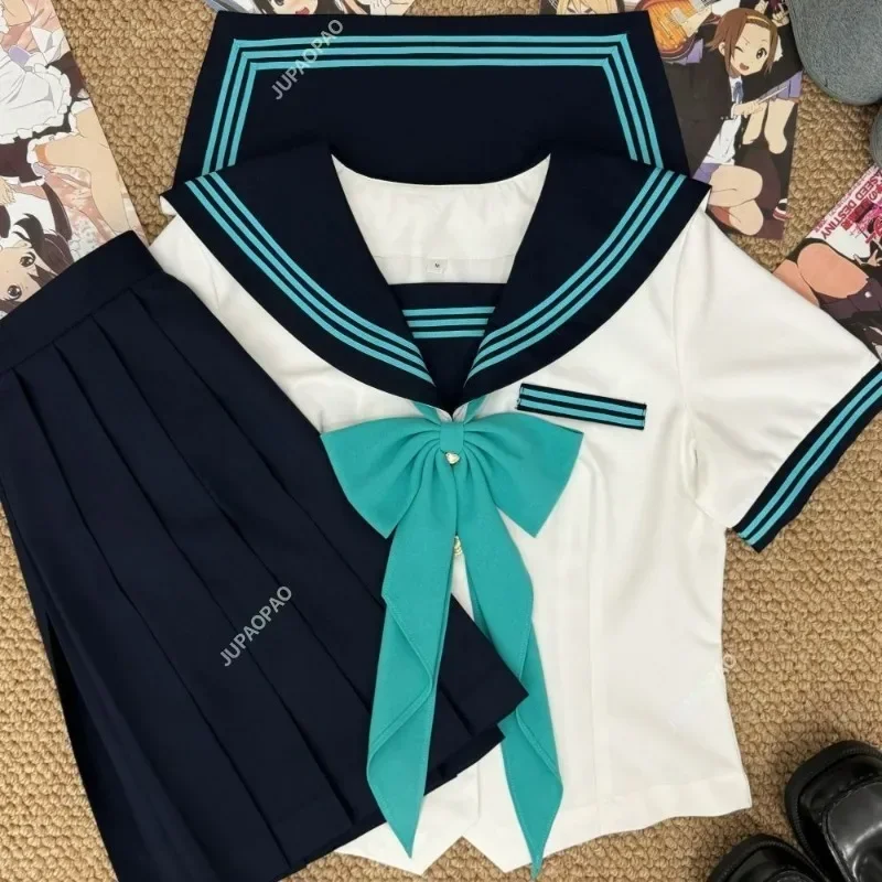 Carino Ins Academy Style Jk Uniforme giapponese a maniche corte Abito da marinaio Gonna a pieghe Set Top a maniche lunghe Giovane ragazza Cosplay
