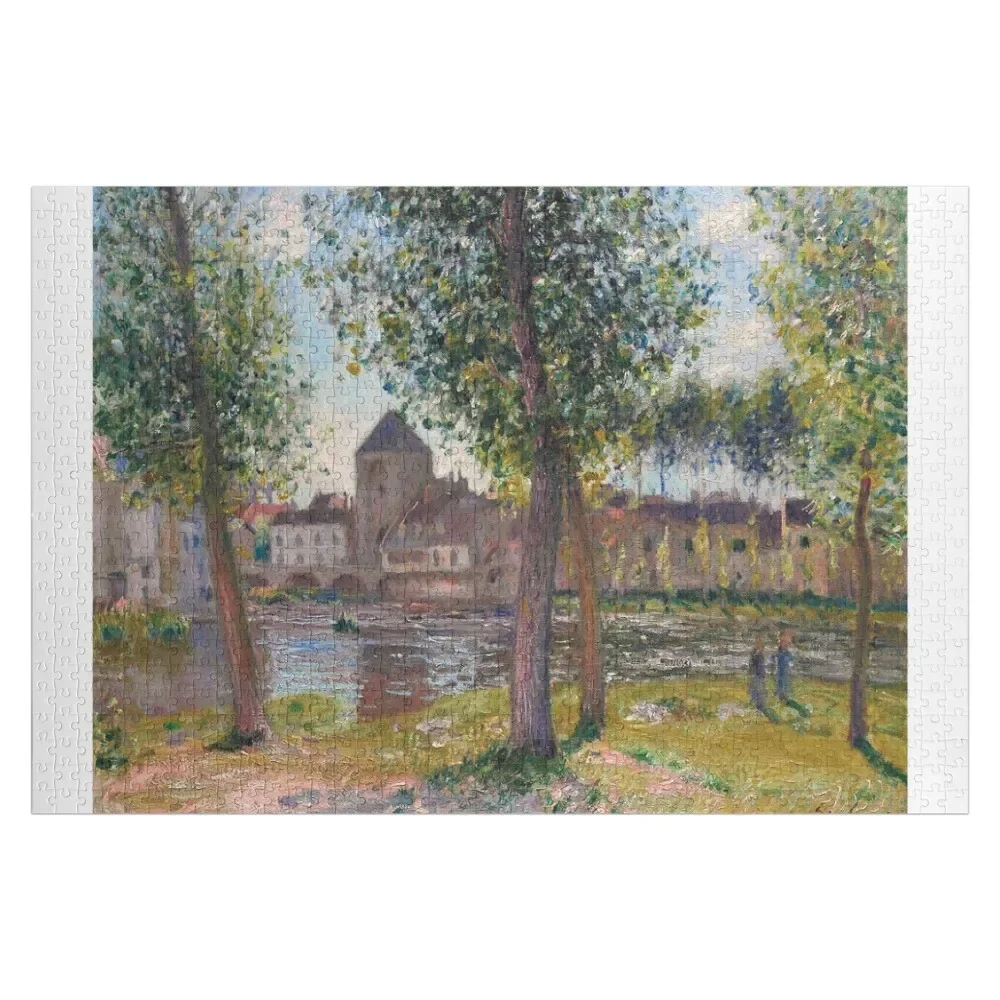 

Альфред Сисли - Les peupliers à Moret sur Loing,_ Fisk midi Jigsaw Puzzle Scale Motors Игрушки для малышей Puzzle