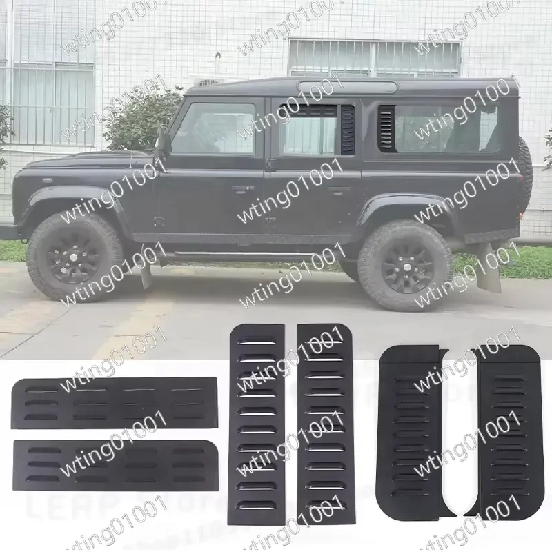 for Land Rover Defender 110 2020-2024 Aluminum Alloy Rear Side Window Vent Panel Styling Trim Upgrade Accessory