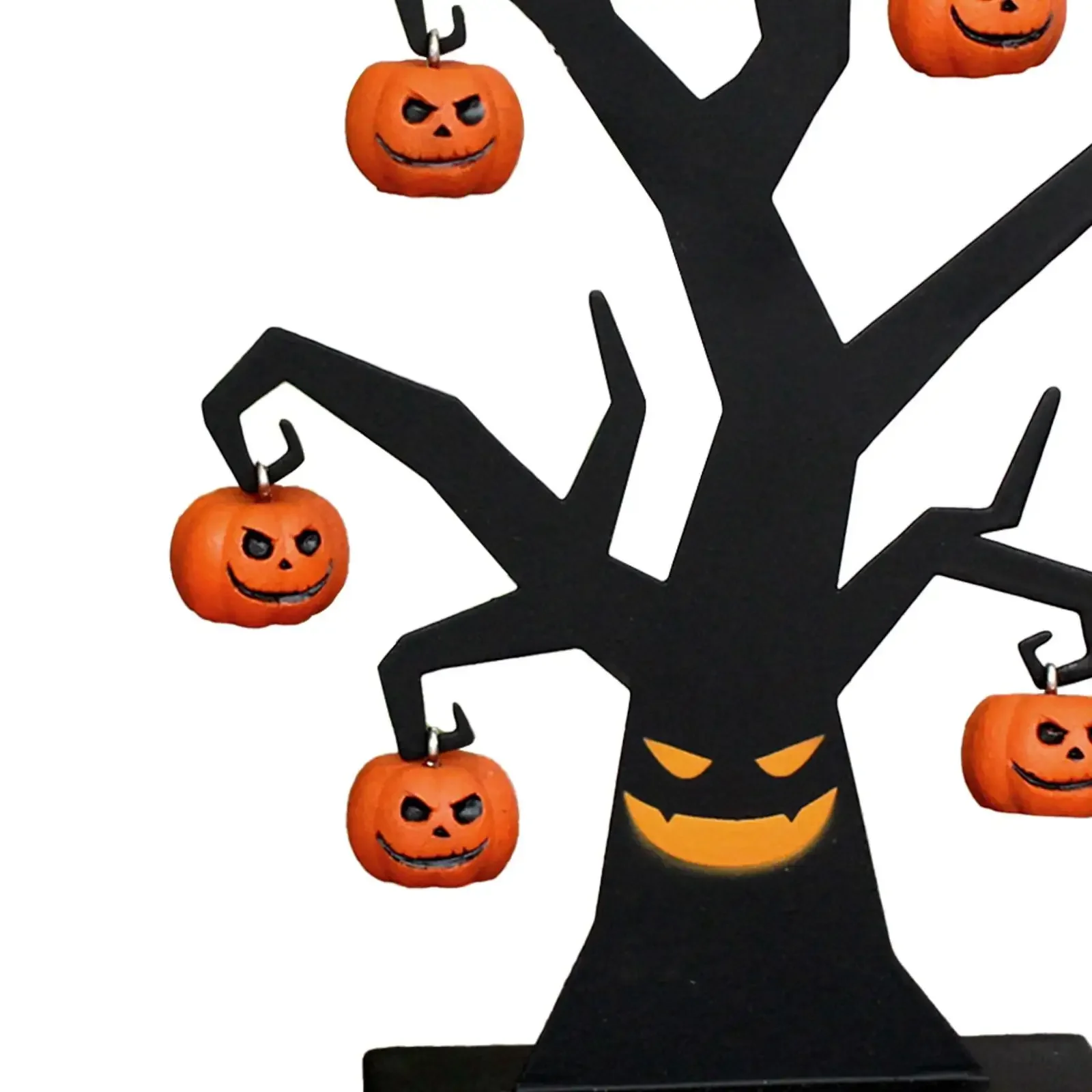 Halloween Tree Ornament Indoor Outdoor Figurine Hanging Pumpkin Decorations for Farmhouse Family Friends Party Holiday Mantle