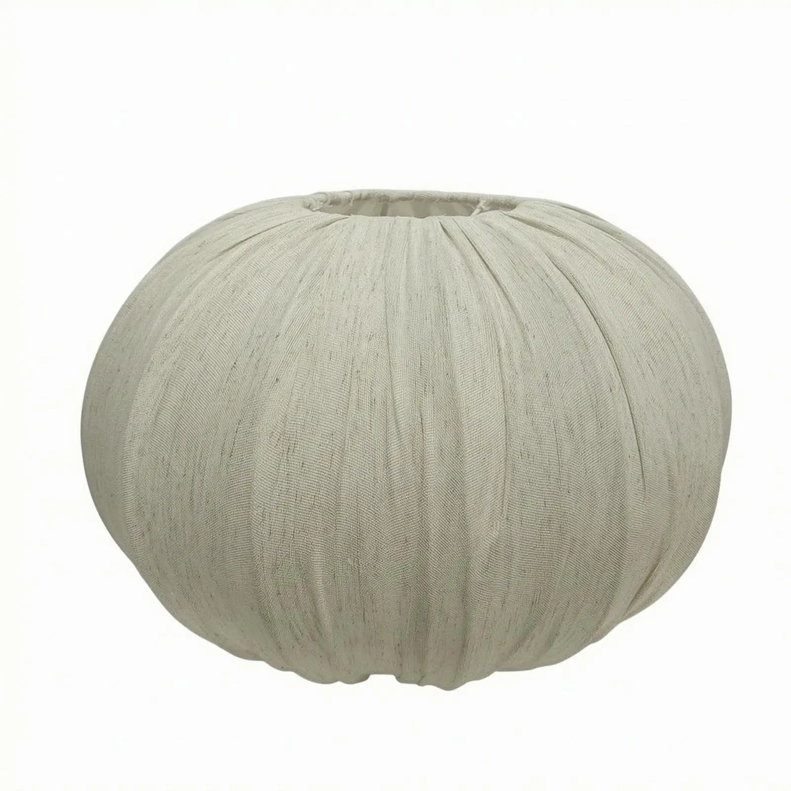 Pleated Hemp Rope Lampshade for E27 Ceiling Pendant Light 40cm Linen Ball Shade for Bedroom Decor