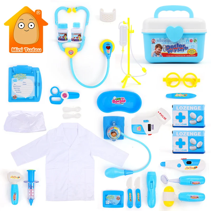 

Kids Pretend Play Doctor Set Simulated Role Playing Nurse Hospital Accessorie Medical Tool Box Educational Toys For Boys Girls