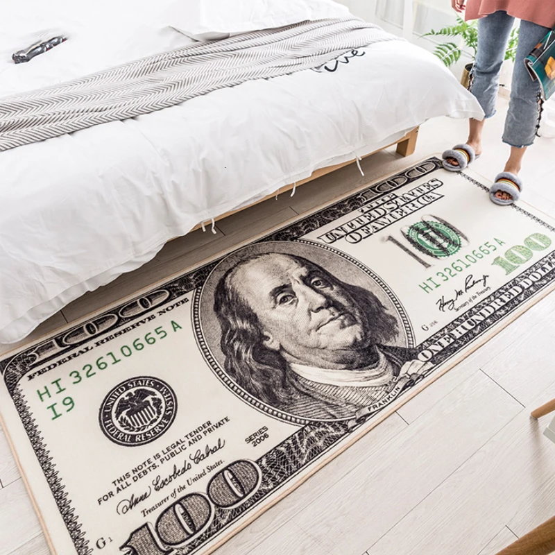 Creative Dollars 3D Carpet Living Room Area  Floor Mat Bedside Hallway Door  Kids Bedroom  Decor Home