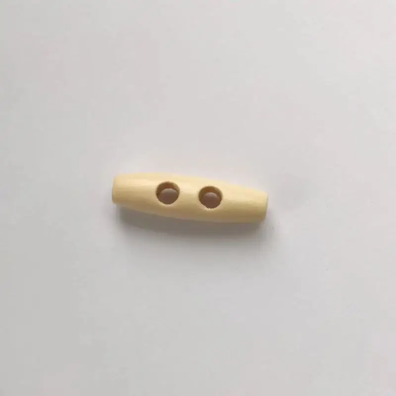 10pcs 30/40mm 7 color Natural Wood Toggle Horn Buckles Wooden Buttons Sewing Crafts for Overcoat Handmade Oval Stopper Button view 4