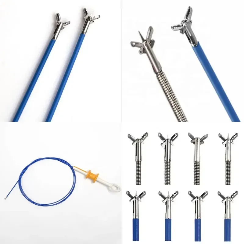 2.4mm 1600 mm Endoscopy Veterinary Disposable Biopsy Forceps