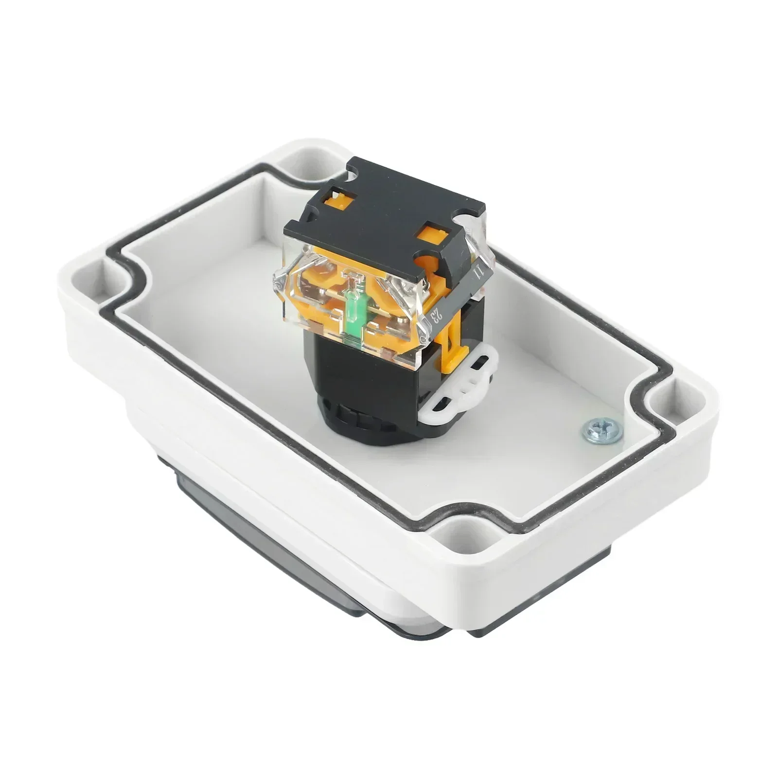 

130*80*100mm Momentary Push Button Contact Resistance 50m Easy Installation Screws Green Push Button For Electrical Equipment