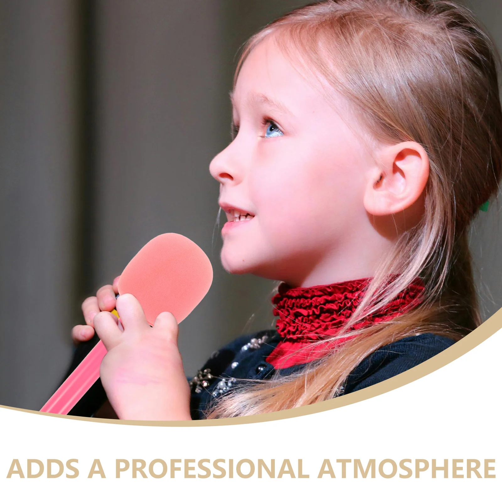 Handheld Interview Microphone Kit Lightweight Portable Wireless Mic Holder For Outdoor Reporting Sponge Plastic Build Wind