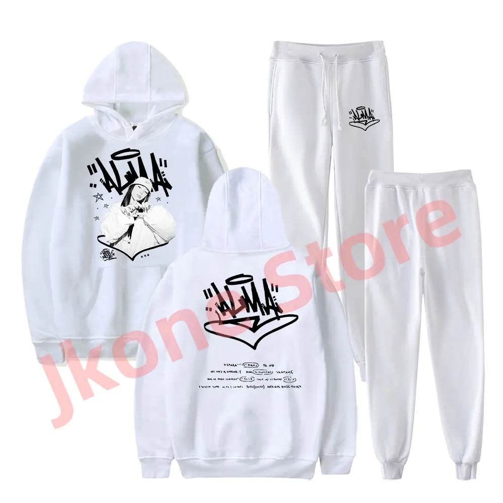 Nicki Nicole Hoodies Set Abre Su Alma Tour Merch Women Men Fashion Casual Streetwear Sweatshirts