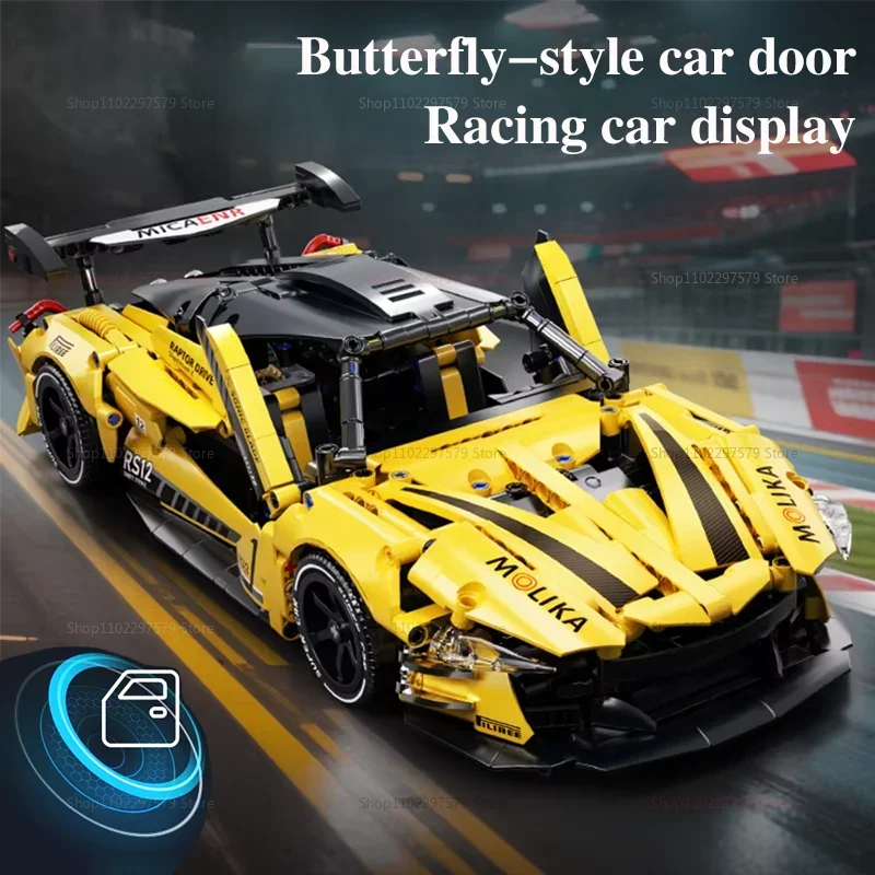 

RS12 Mechanical Sports Car Building Blocks Set 1200PCS 1:14 Technical level Scale Racing Car Kit Adult Collection Birthday Gifts