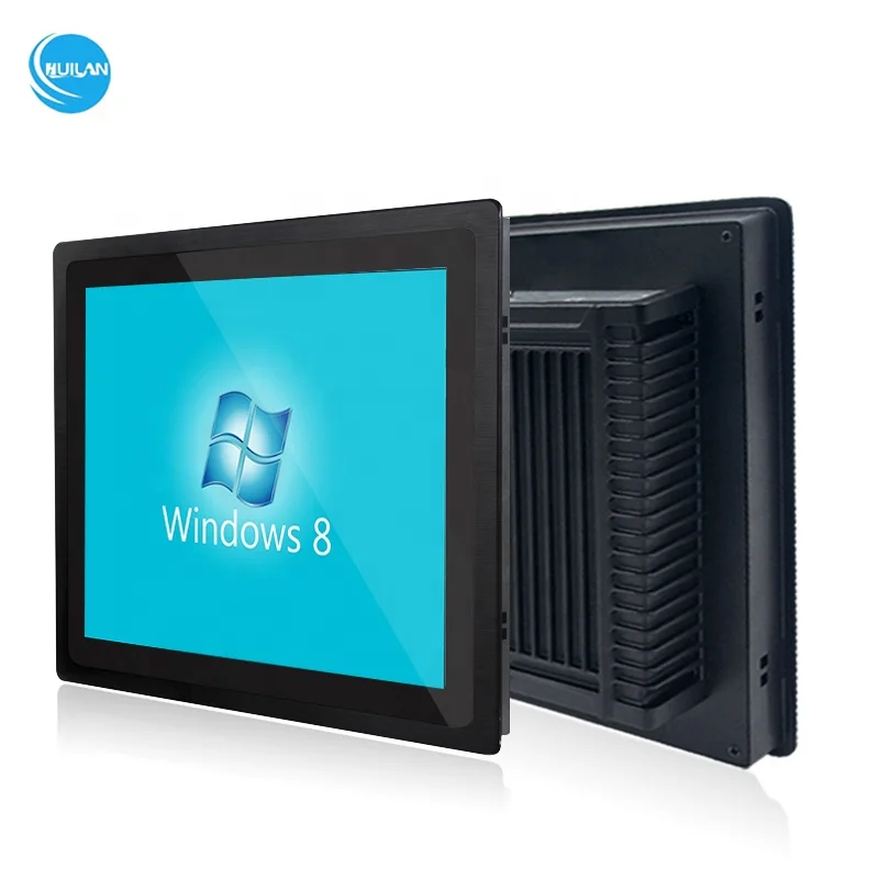 OEM Wall-Mounted NFC Fingerprint Computer IP65 Waterproof Linux/Wins/Android 10.1/15/17/19 Inch Industrial Panel PC SSD LCD DDR3