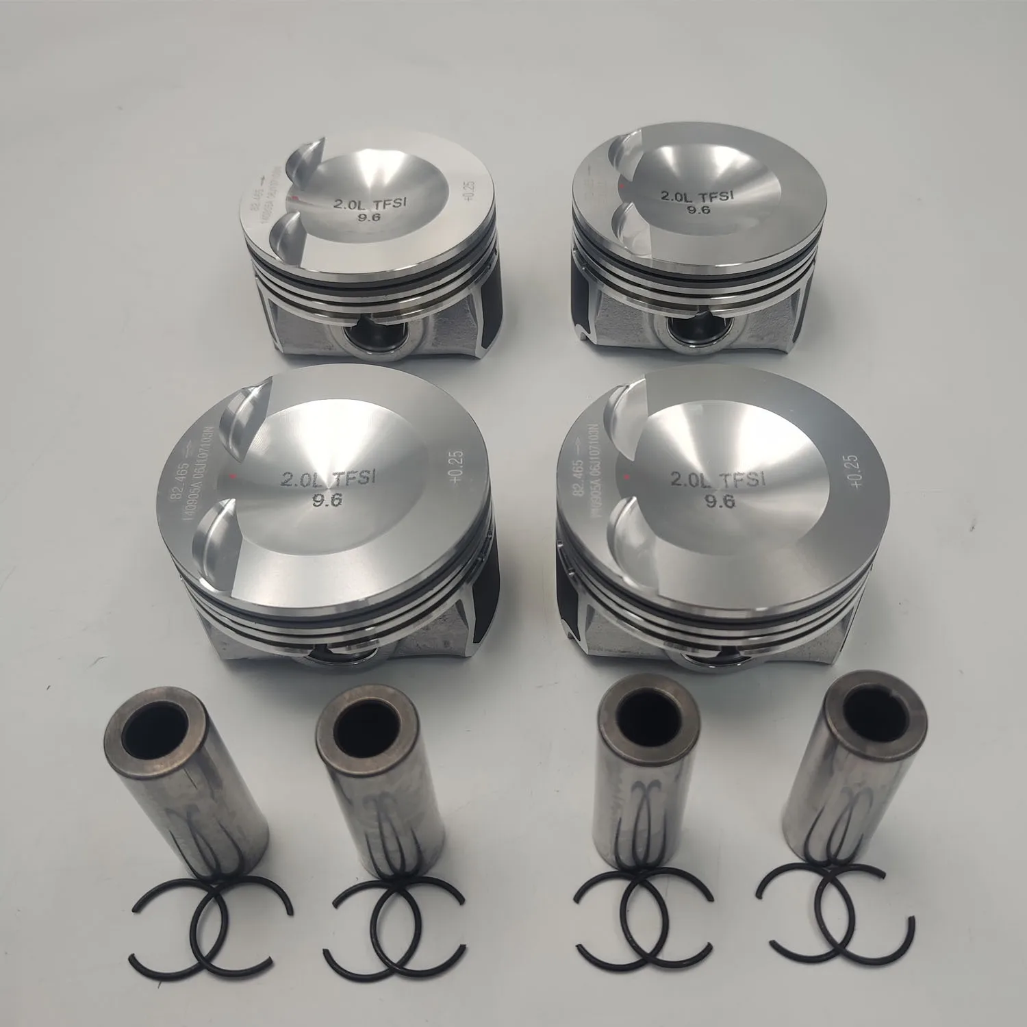1Set EA888 Engine Piston & Rings Φ21mm +0.25 For Audi A4 Q5 VW Passat Golf Skoda 2.0T CDNC CCZA Gen II Car Accessories Parts