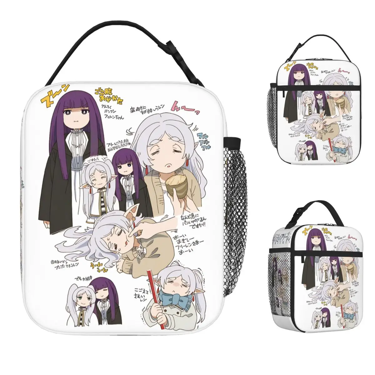 sousou-no-frieren-funeral-isolado-lancheiras-anime-japones-saco-de-alimentos-portatil-termico-cooler-lancheira-para-piquenique