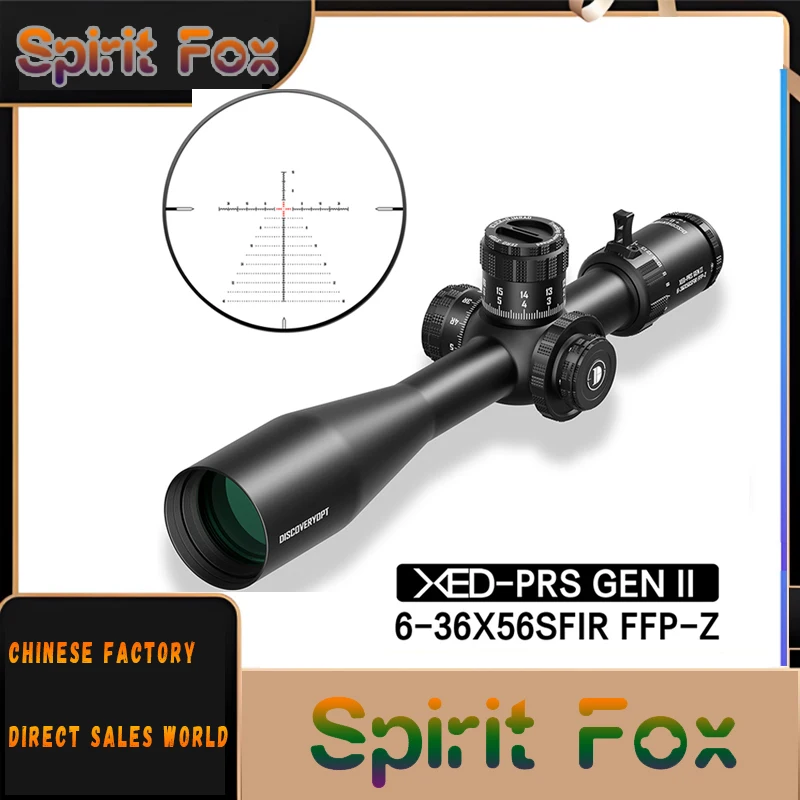 

XED GEN2 6-36X56SFIR FFP-Z с предустановленной регулировкой (трубка 34 мм), дифференцирование MRAD, новинка 2026 года, импортное ED-стекло, встроенный прицельный прицел.