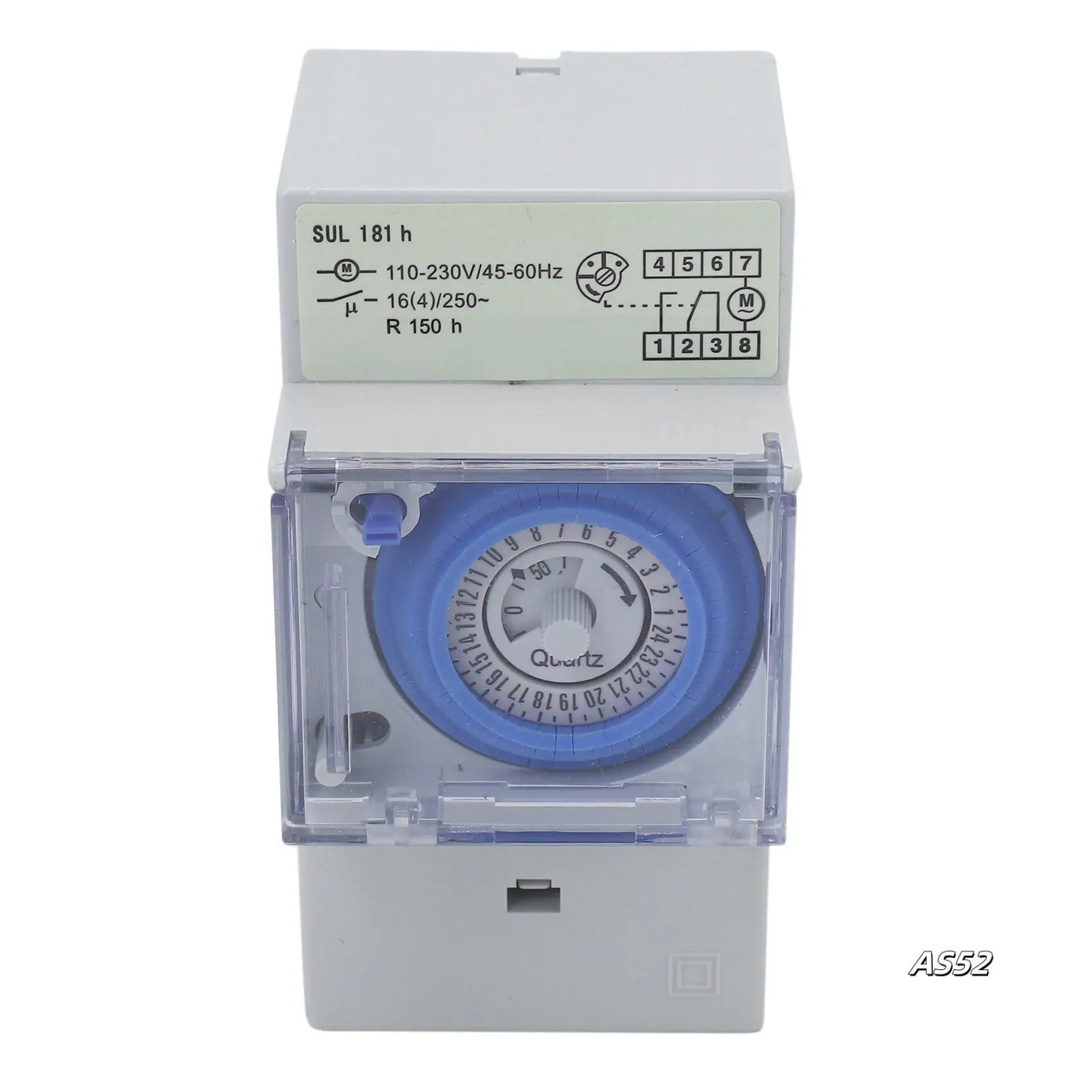 

2X SUL181H Mechanical Timer 24 Hours Time Switch Relay Electrical Programmable Timer 24 Hour Din Rail Timer Switch