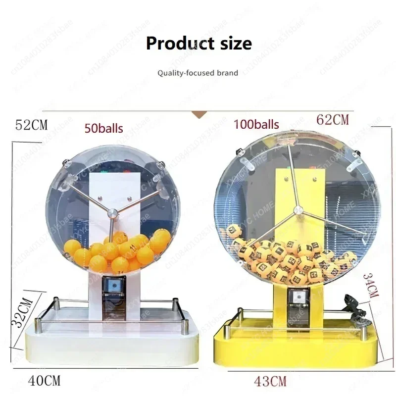 50-100 Ball Electric Automatic Bingo Cage Lucky Game Playing Machine Hot Selling Electric Acrylic Lottery Machine