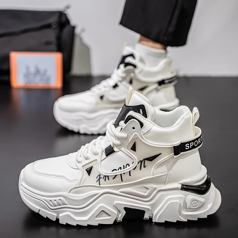 Fashion Platform Men's Casual Sneakers Designer Breathable Walking Hiking Shoes Man Running Shoes Outdoor Jogging Sport Shoes