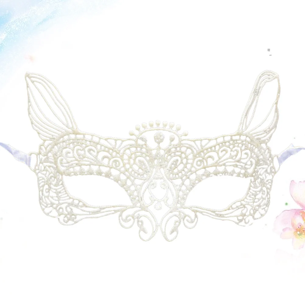 

Woman Mask Mysterious Lace Half Face Masquerade Carnival Party Halloween Accessory Elegant Style