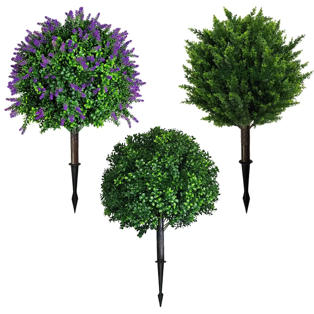 

Simulated green plant ground plug small cypress fake cypress bonsai boxwood lavender fake flowers and fake trees