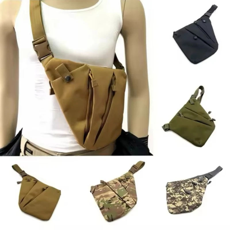 

Multifunctional Tactical Storage Gun Bag Close Fitting Diagonal Cross Anti-theft Bag Men's Sports Waist Bag