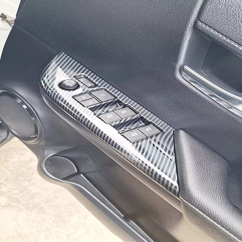 

For Toyota Hilux Hilux REVO 2024 2025 ABS Car Window Switch Panel Adjust Cover Trim Stickers Strips Decoration Accessories