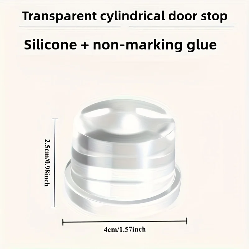 Clear Silicone Door Bumper Pads Self Stick Anti-Knock Door Stopper Shock Absorbent Wall Protector for Household Doors Furniture