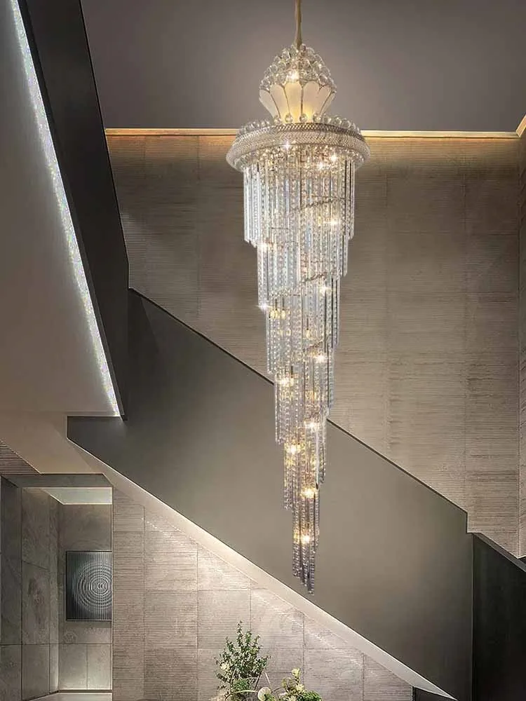 

High Quality Lobby Modern Crystal Chandeliers Crystal Circle Pendant Lights for Hotel Living Room Customized Crystal Chandeliers