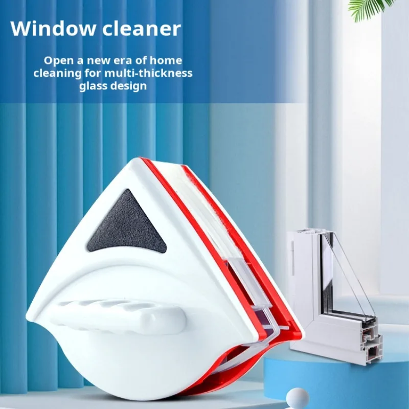 Household highrise window cleaner Doublesided magnetic thickened glass wipe