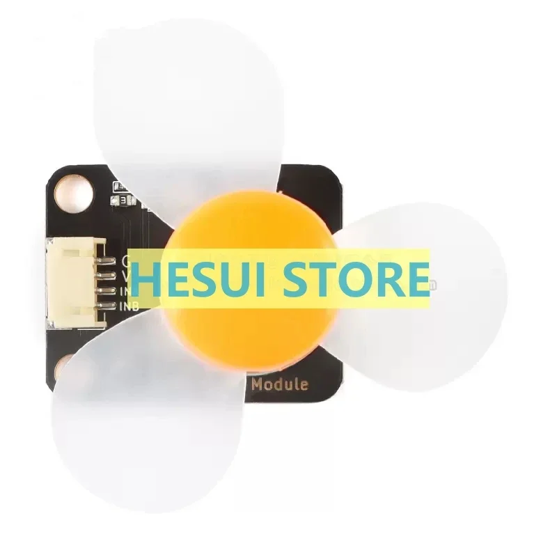 DC motor module with fan blade motor switch PWM speed regulation 5V