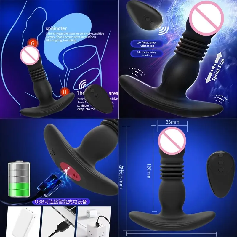 Anal Silicone Masturbador para Mulheres, Ponto G Plug, Vigina Mulheres Underwear, Anlny Cork, Ass Vibrador, Homens Sexoshp Attenes