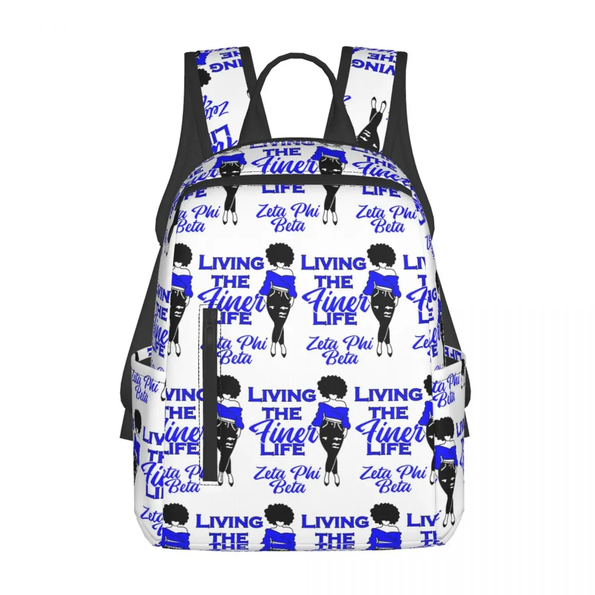 

Zeta Phi Beta Sorority Logo Backpack Daypack Large Capacity Children BookBag School Bag Shoulder Bags for Men Women