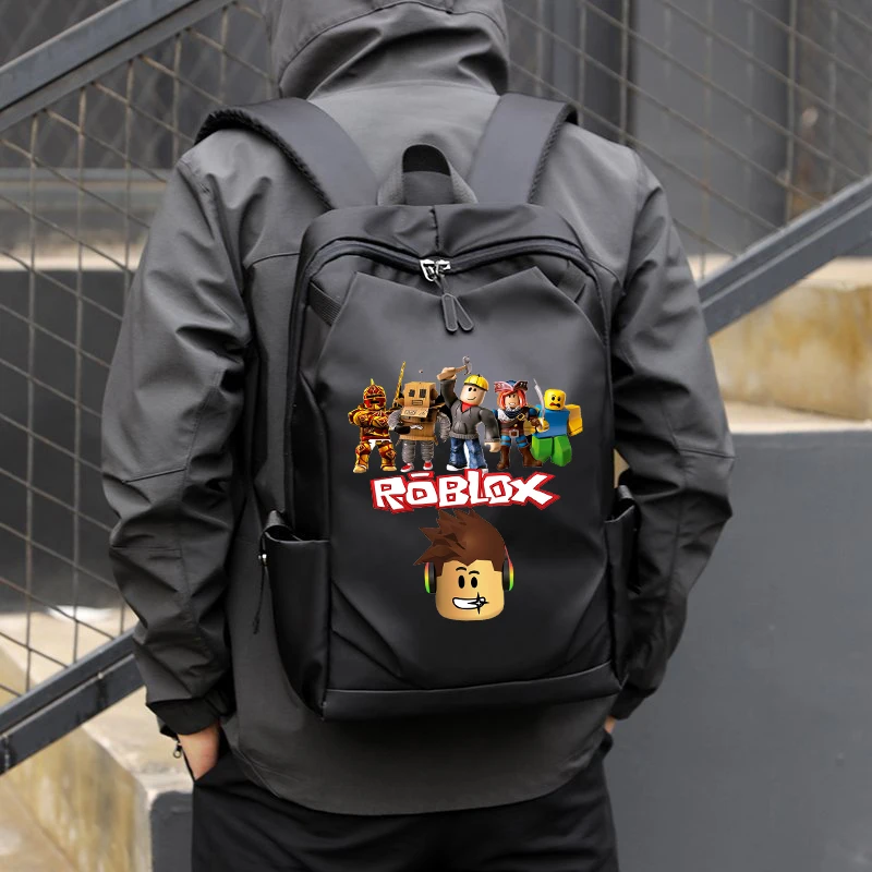 ROBLOX Women Men Backpack Anime Boy Girl Knapsack Teenager Cartoon Print School Bag Book Bag Rucksack School Supplies Gift