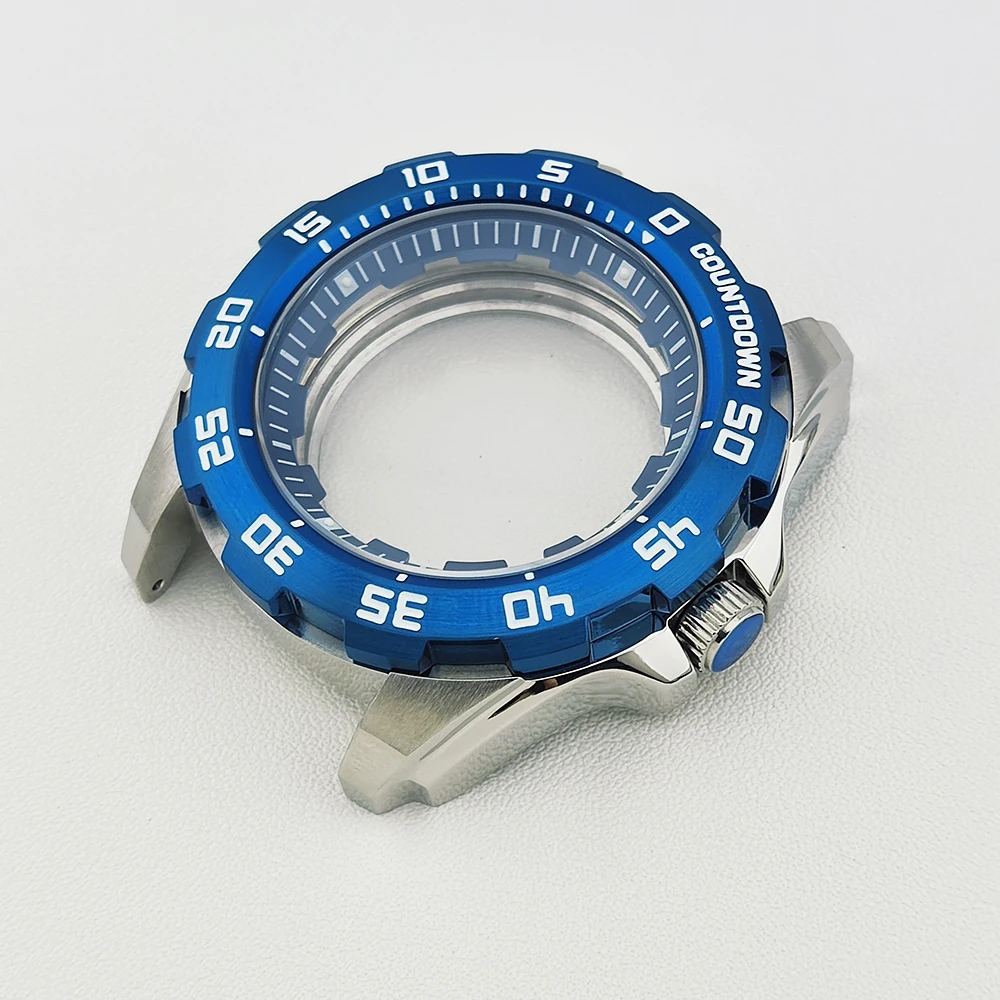 

44mm Watch Case Men's Watches Steel Case Bracelet Watch Parts For NH35 NH36 Movement/Dial Case Sapphire Glass Waterproot