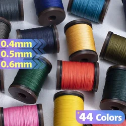 Jewelry Handmade Braided Leather Crafts DIY Hand Sewing Multi-strand Woven Round Wax Thread Leather Craft 0.4/0.5/0.6mm