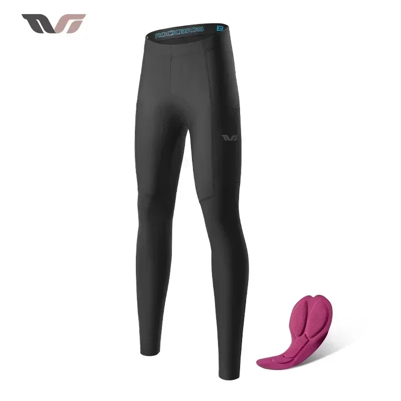 

ROCKBROS TVI Series Women's Cycling Pants Riding Mountain Bike Trousers Windproof Breathable Bicycle Padded Tights Asain Size