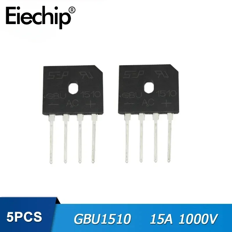 5PCS Diode Bridge Rectifier DIP GBJ1510 GBJ2510 GBJ3510 GBU1510 Rectifier Kit